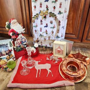 Box of Christmas Decorations